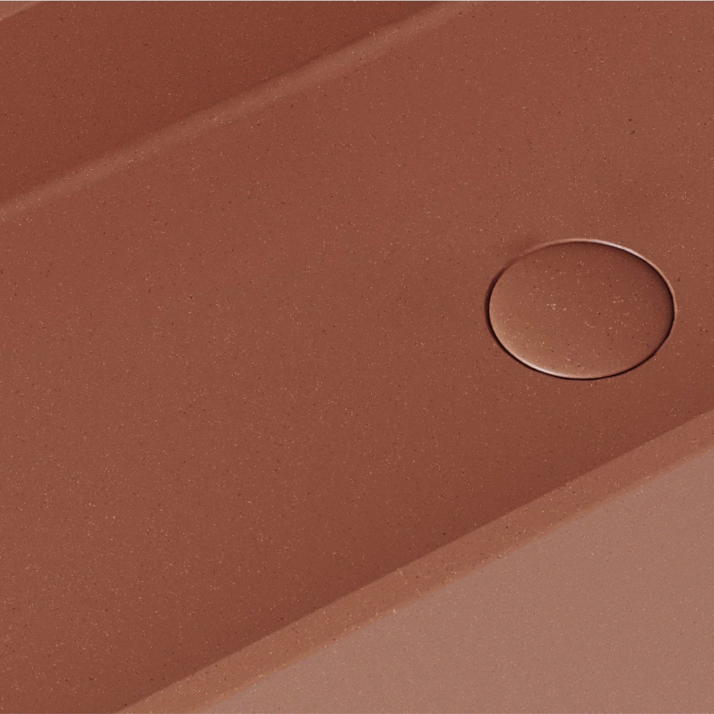 Lineare Terracotta Concrete Wall Hung Basin 1200mm