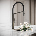 Livello Pull Out Kitchen Mixer Tap Gunmetal