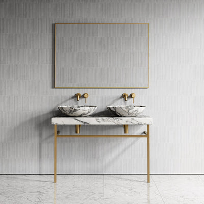 Lomazzo Arabescato Marble Countertop Vanity Unit 1200mm