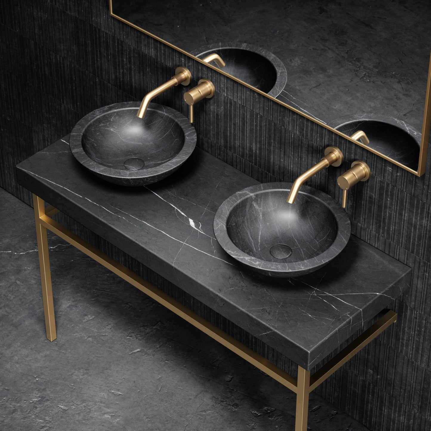 Lomazzo Pietra Grey Marble Countertop Vanity Unit 1200mm