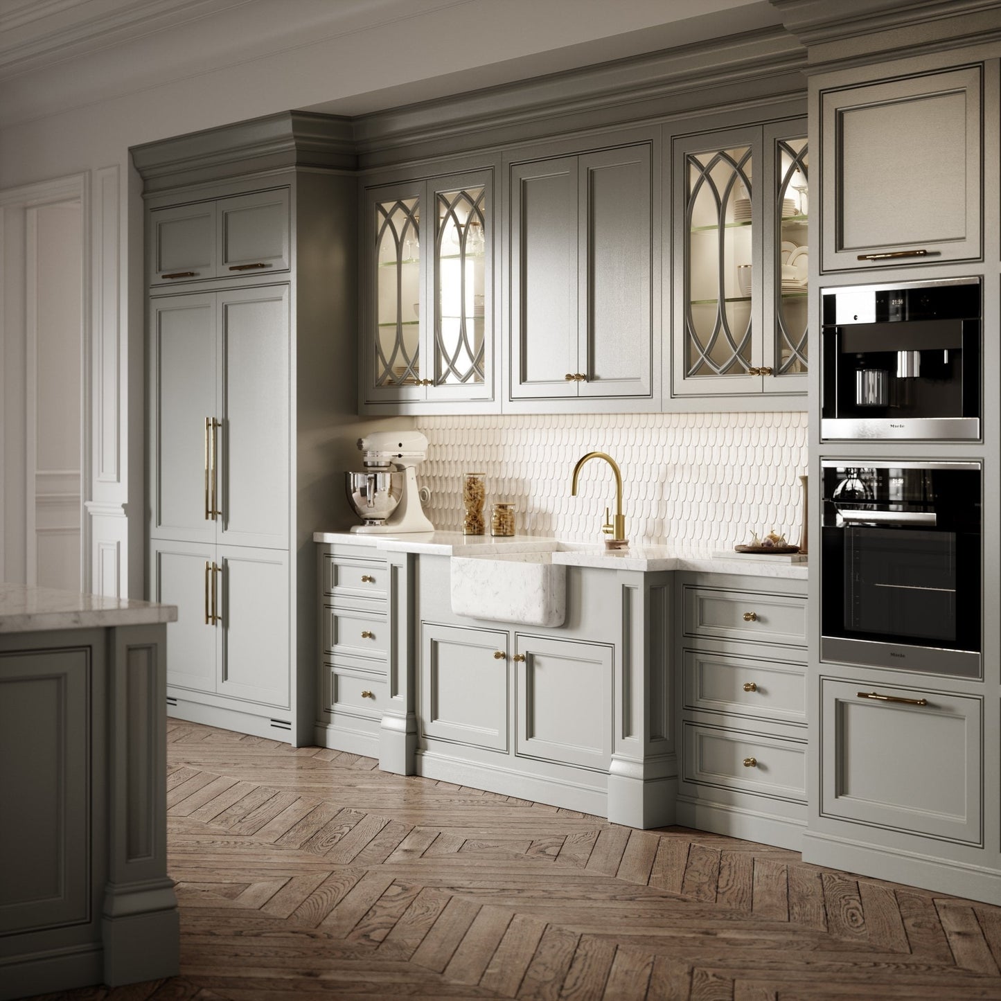 Louis Carrara Belfast Marble Polished Kitchen Sink 600mm