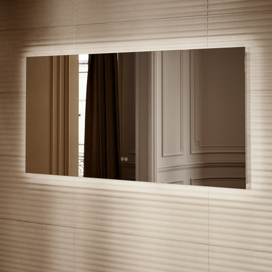 Lusso Cubik Mirror with Demister and Light 1500mm