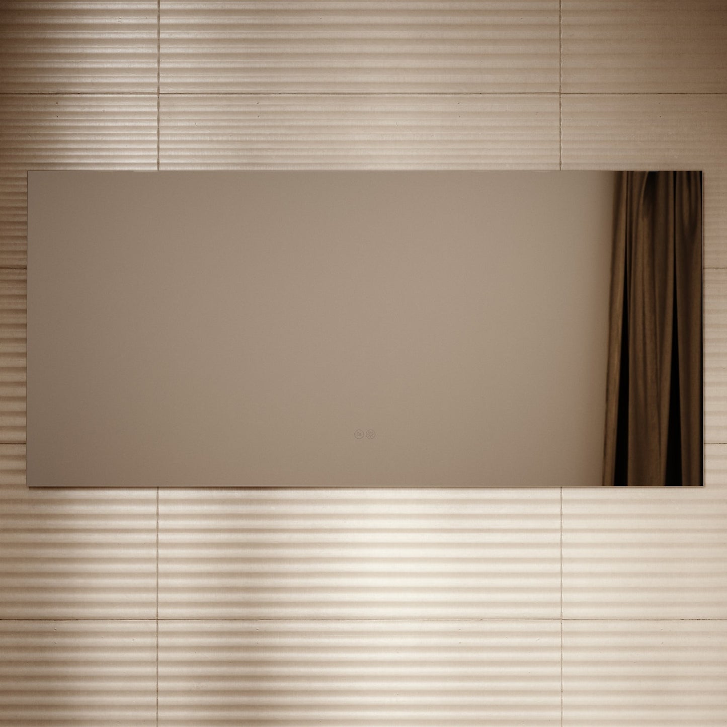 Lusso Cubik Mirror with Demister and Light 1500mm