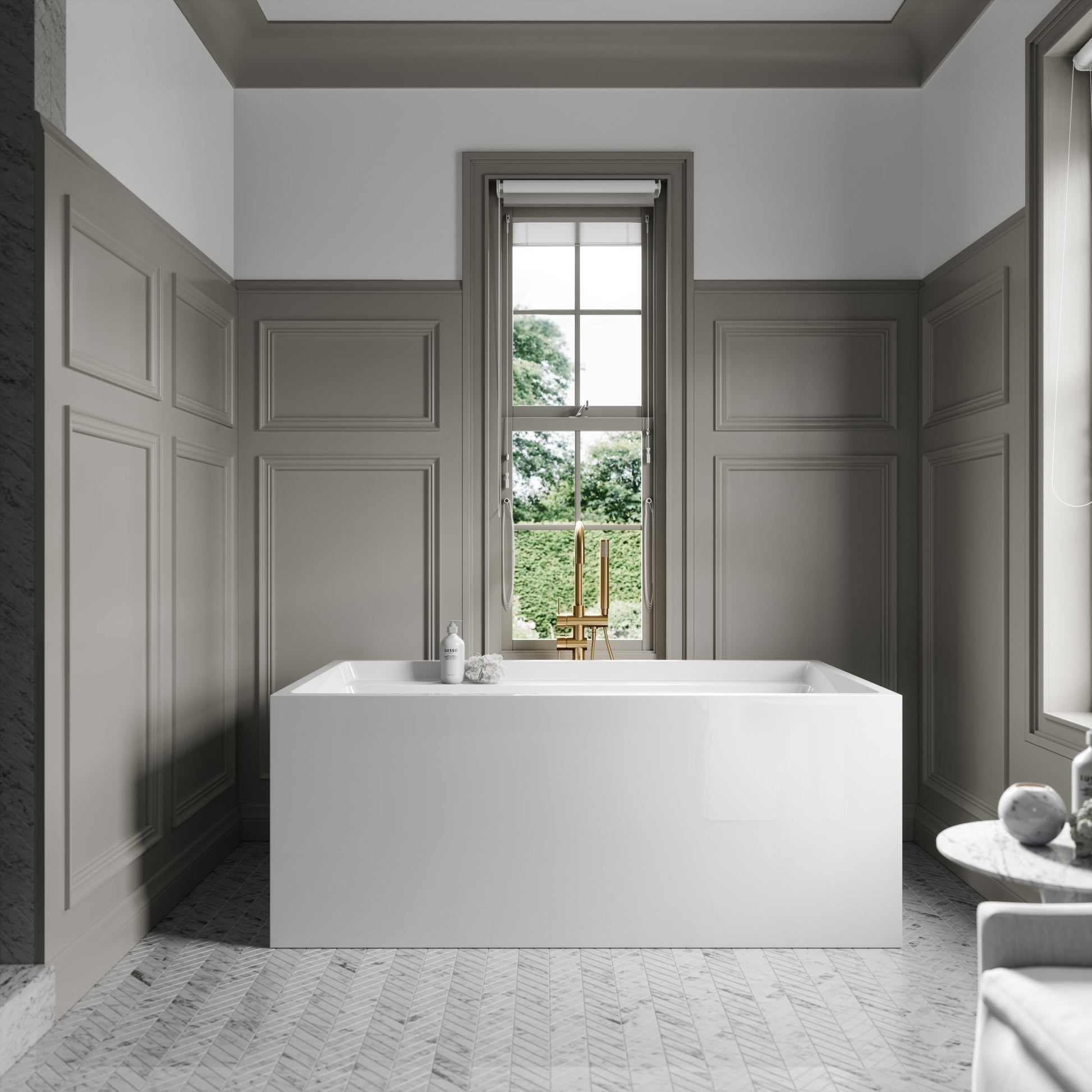 Lusso Light Corso Freestanding Bath 1500mm