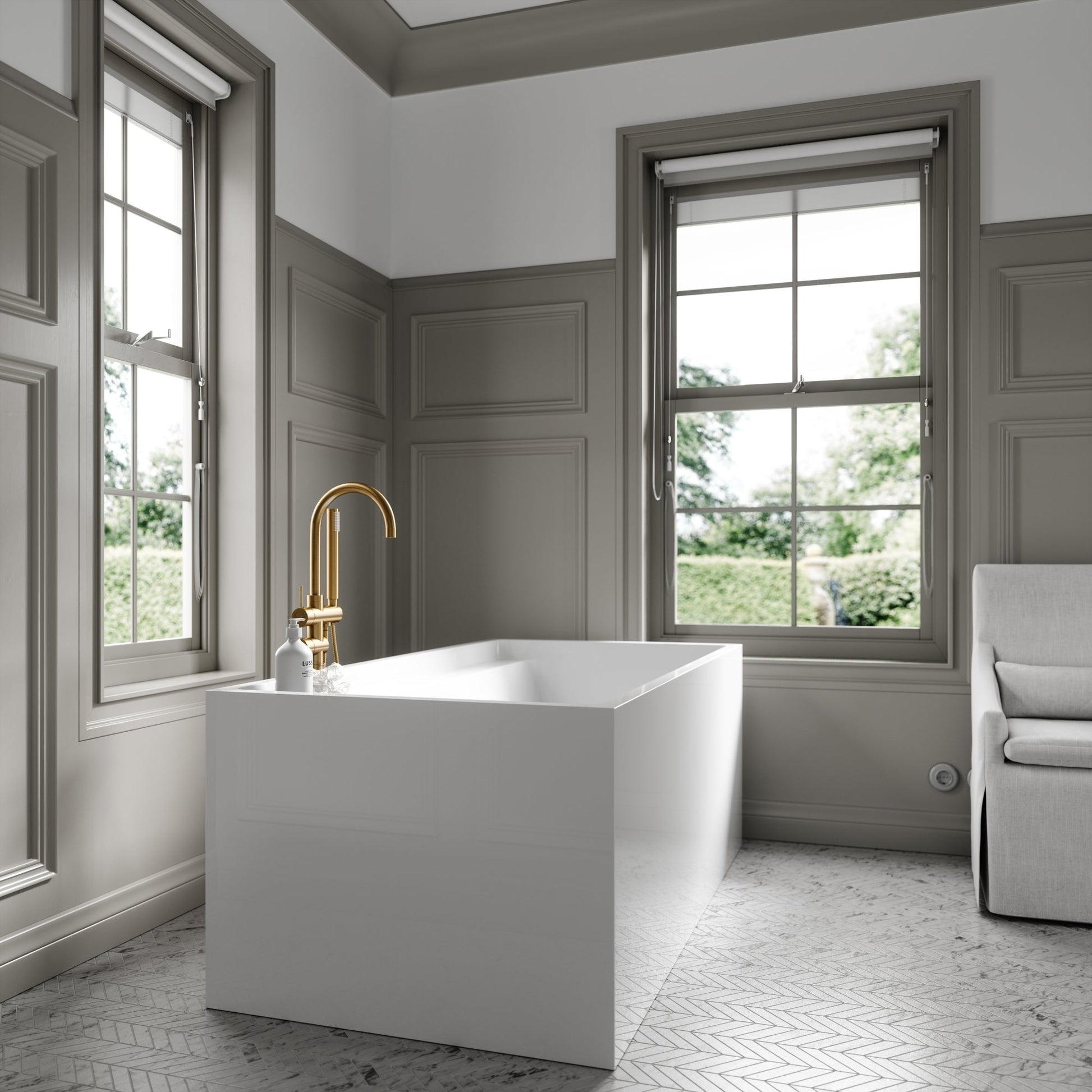 Lusso Light Corso Freestanding Bath 1500mm