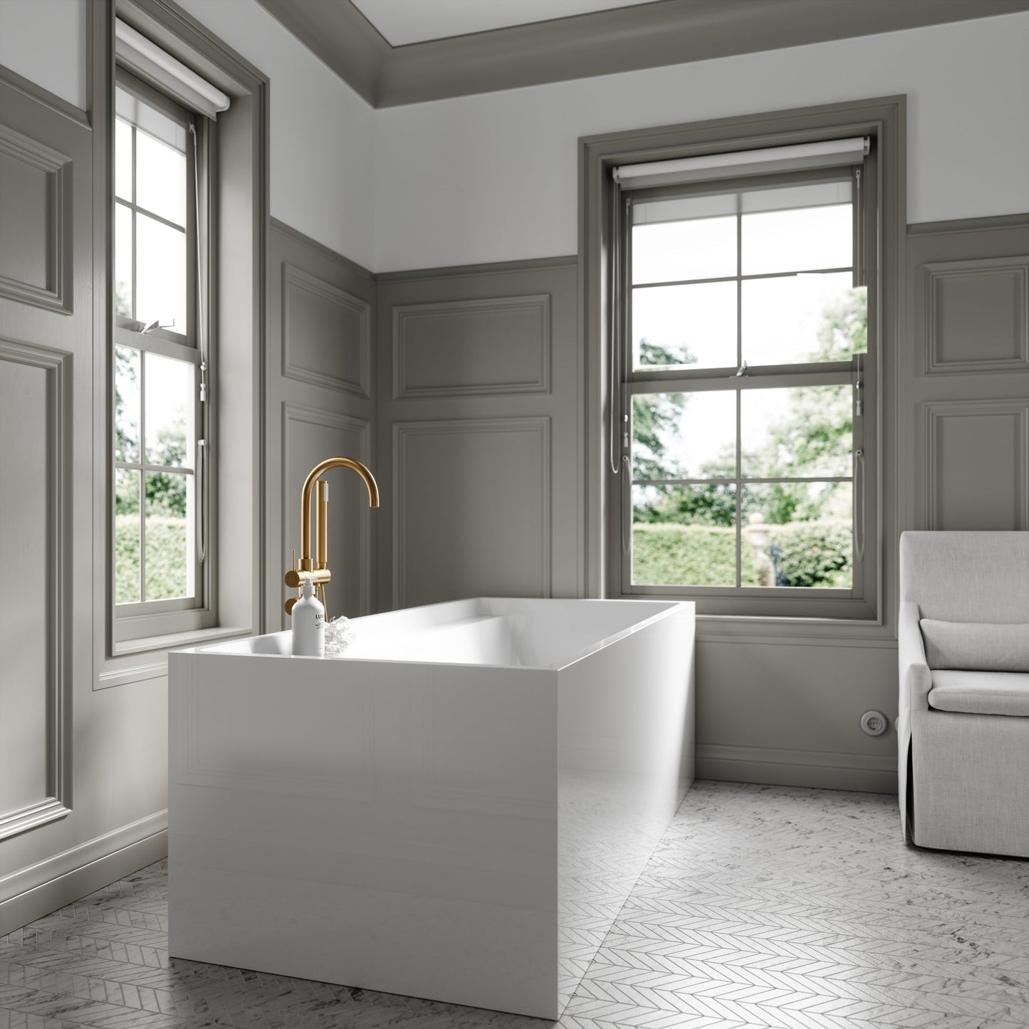 Lusso Light Corso Freestanding Bath 1700mm