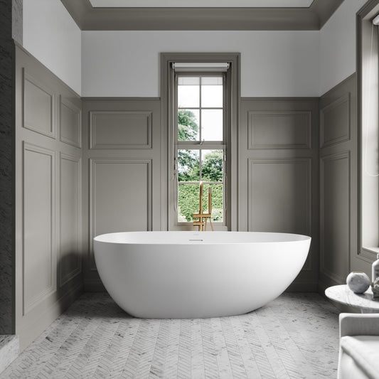 Lusso Light Egg Shell Freestanding Bath 1700mm