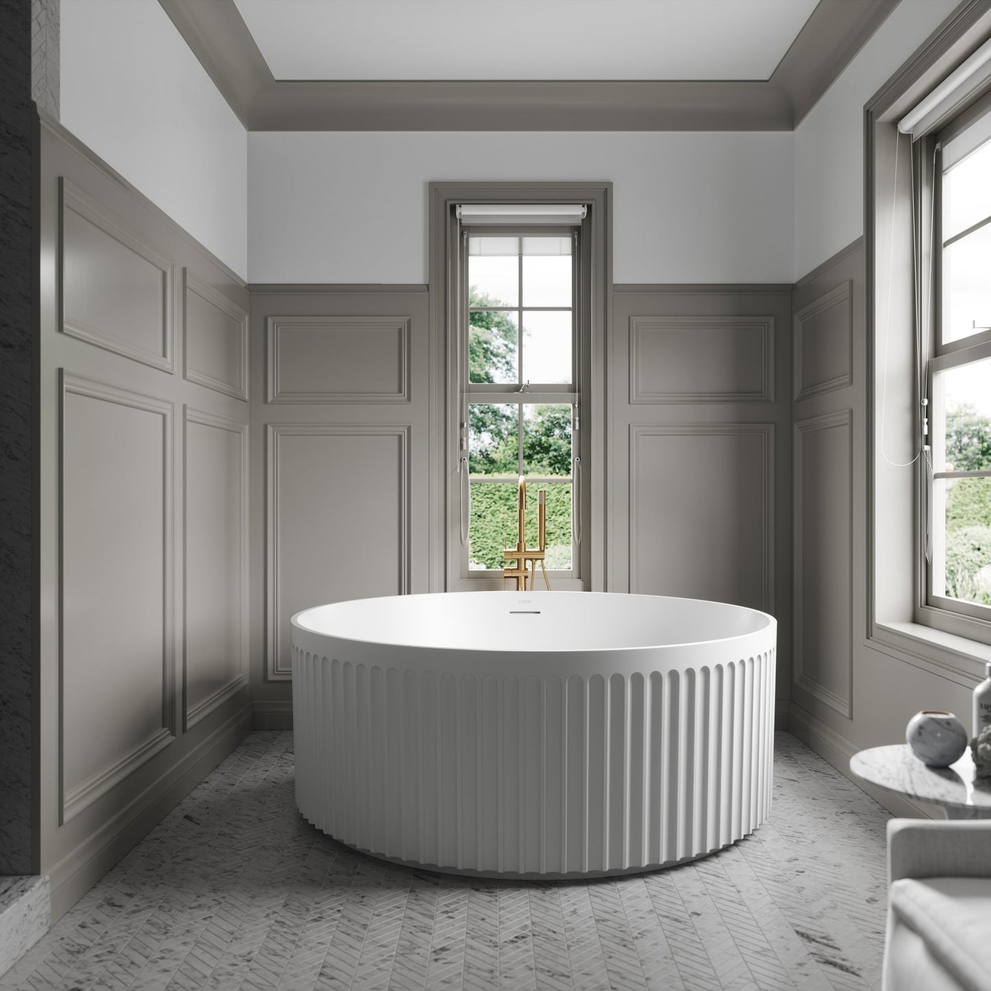 Lusso Light Jadore Round Freestanding Bath 1500mm