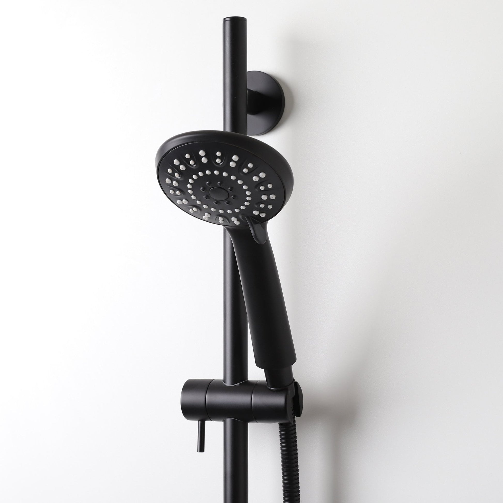 Lusso Shower Riser Rail Kit Matte Black- NO VALVE