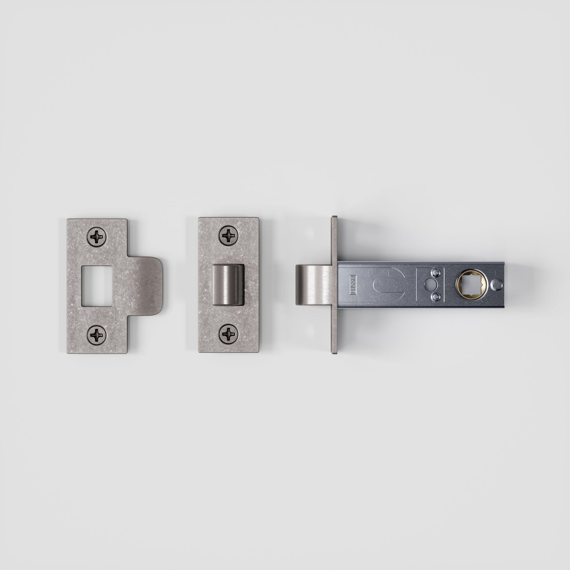Lusso Tubular Latch for Internal Doors (Distressed Steel)