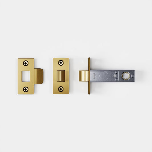 Lusso Tubular Latch for Internal Doors Brushed Gold