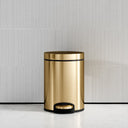 Lusso Vittoria Brushed Gold 5 Litre Pedal Bin