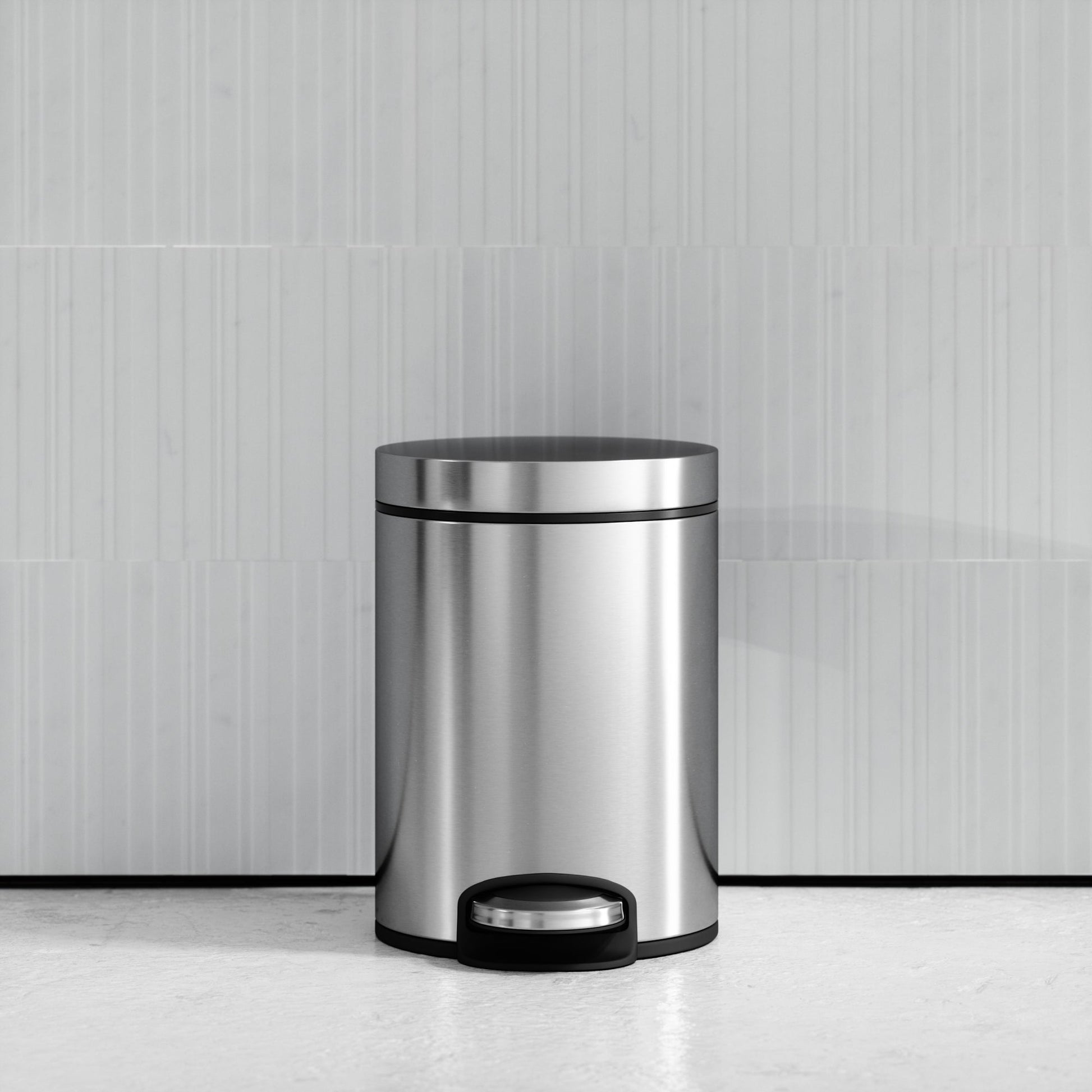 Lusso Vittoria Brushed Stainless 5 Litre Pedal Bin
