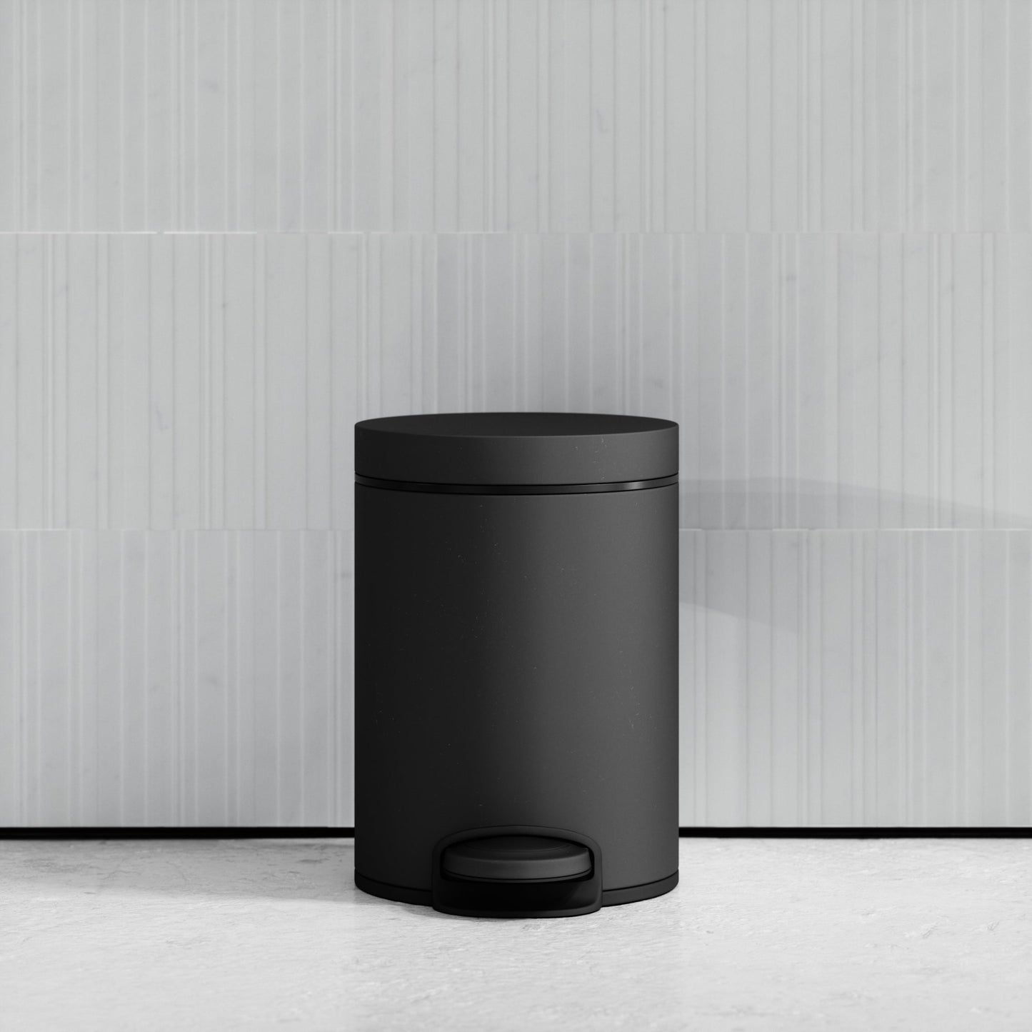 Lusso Vittoria Matte Black 5 Litre Pedal Bin