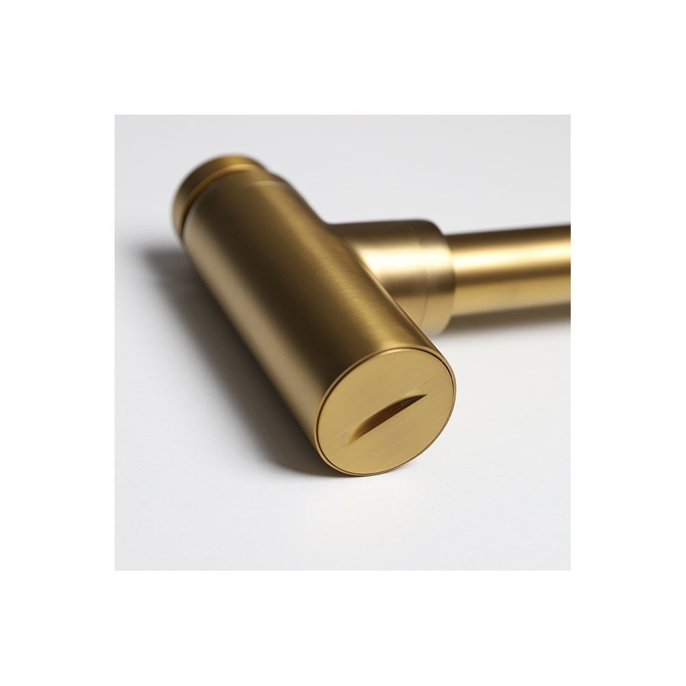 Luxe Brushed Gold Round Bottle Trap