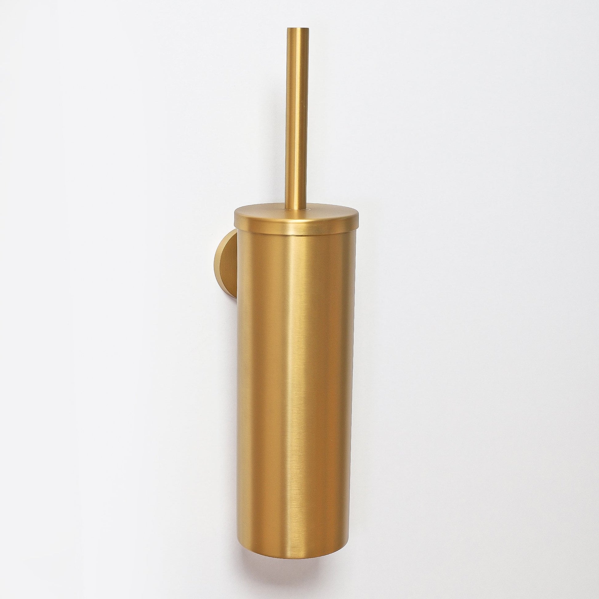Luxe Brushed Gold Wall Mounted Toilet Brush