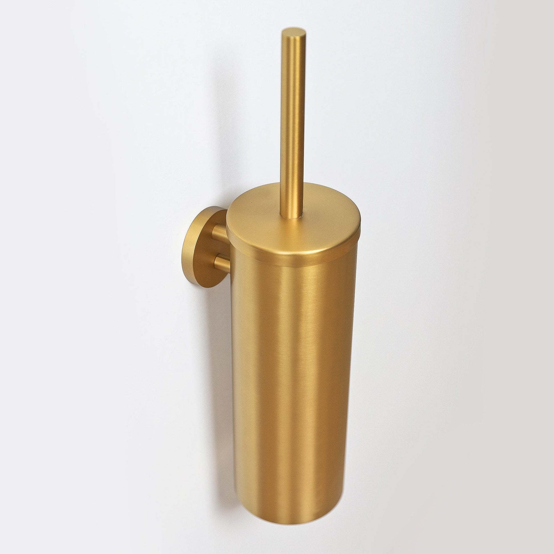 Luxe Brushed Gold Wall Mounted Toilet Brush