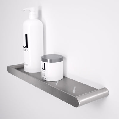 Luxe Brushed Stainless Bathroom Shower Storage Shelf