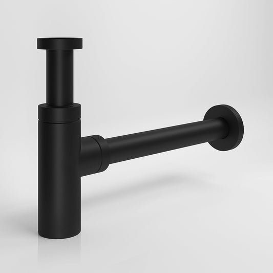 Luxe Matte Black Round Bottle Trap