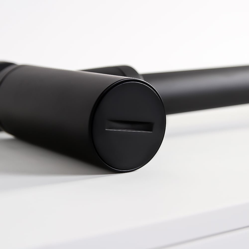 Luxe Matte Black Round Bottle Trap