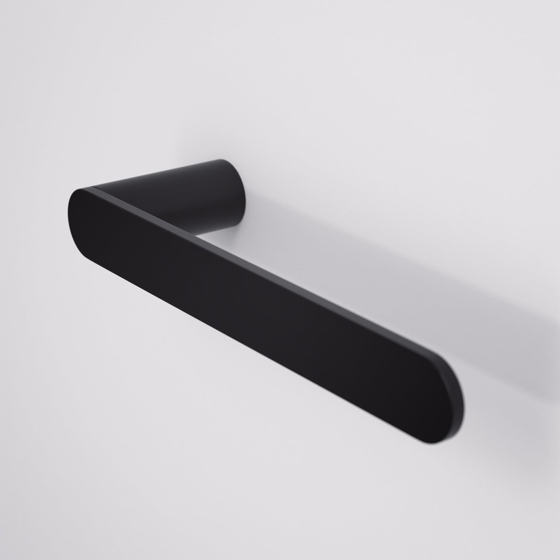 Luxe Matte Black Towel Bar 220mm