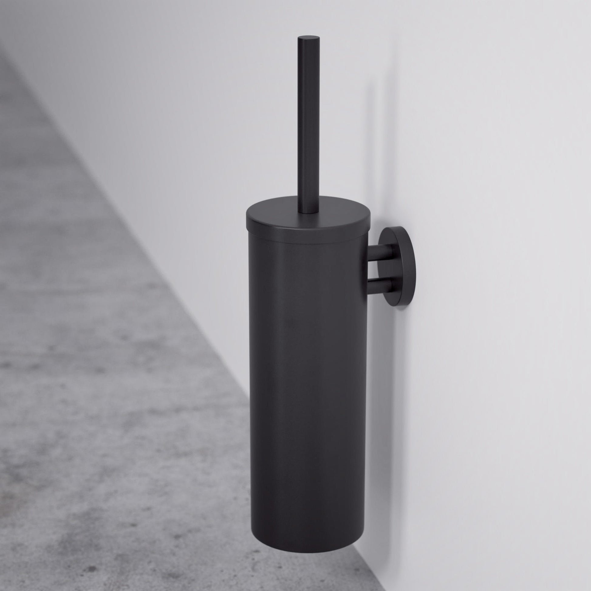 Luxe Matte Black Wall Mounted Toilet Brush
