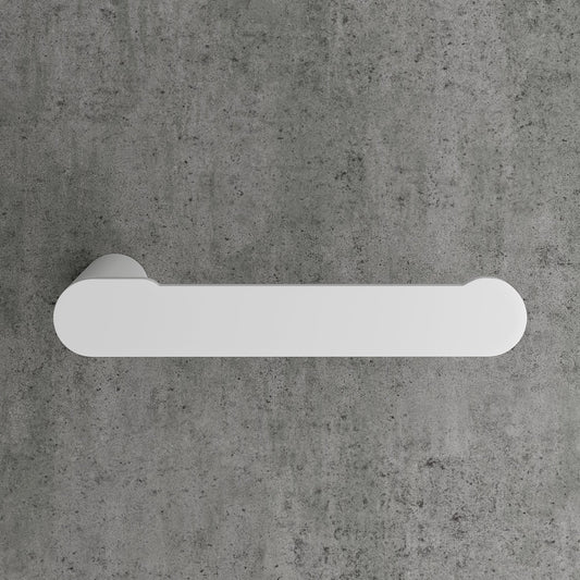 Luxe Matte White Toilet Roll Holder