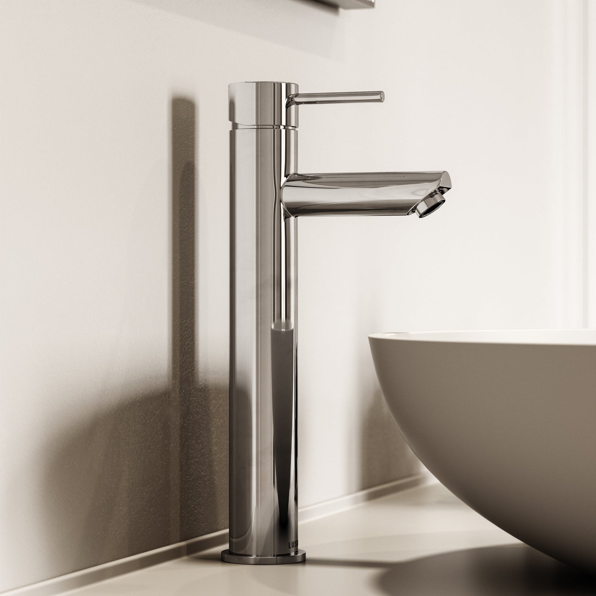 Luxe Monobloc Chrome Basin Tall Mixer Tap