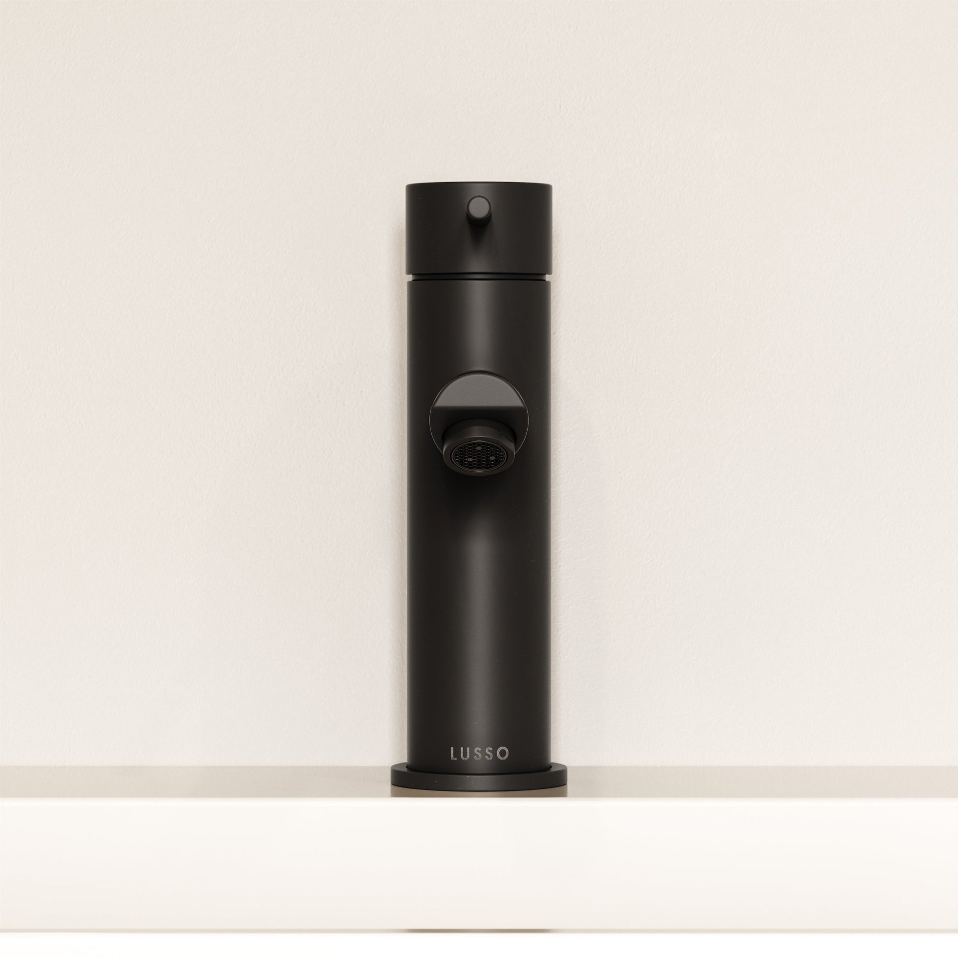 Luxe Monobloc Matte Black Basin Mixer Tap