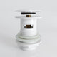 Luxe Polished White Slotted Click Clack Basin Waste