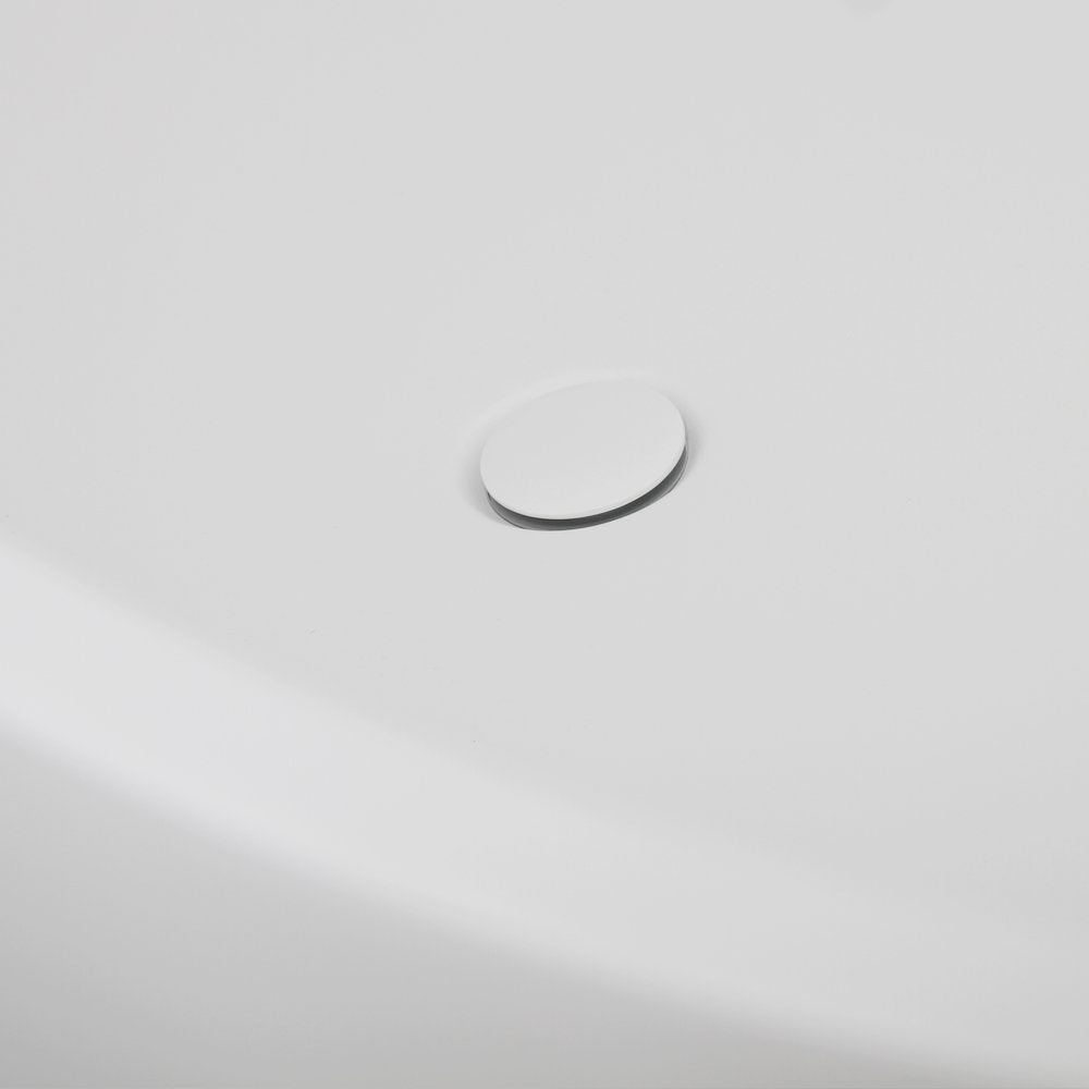 Luxe Polished White Slotted Click Clack Basin Waste