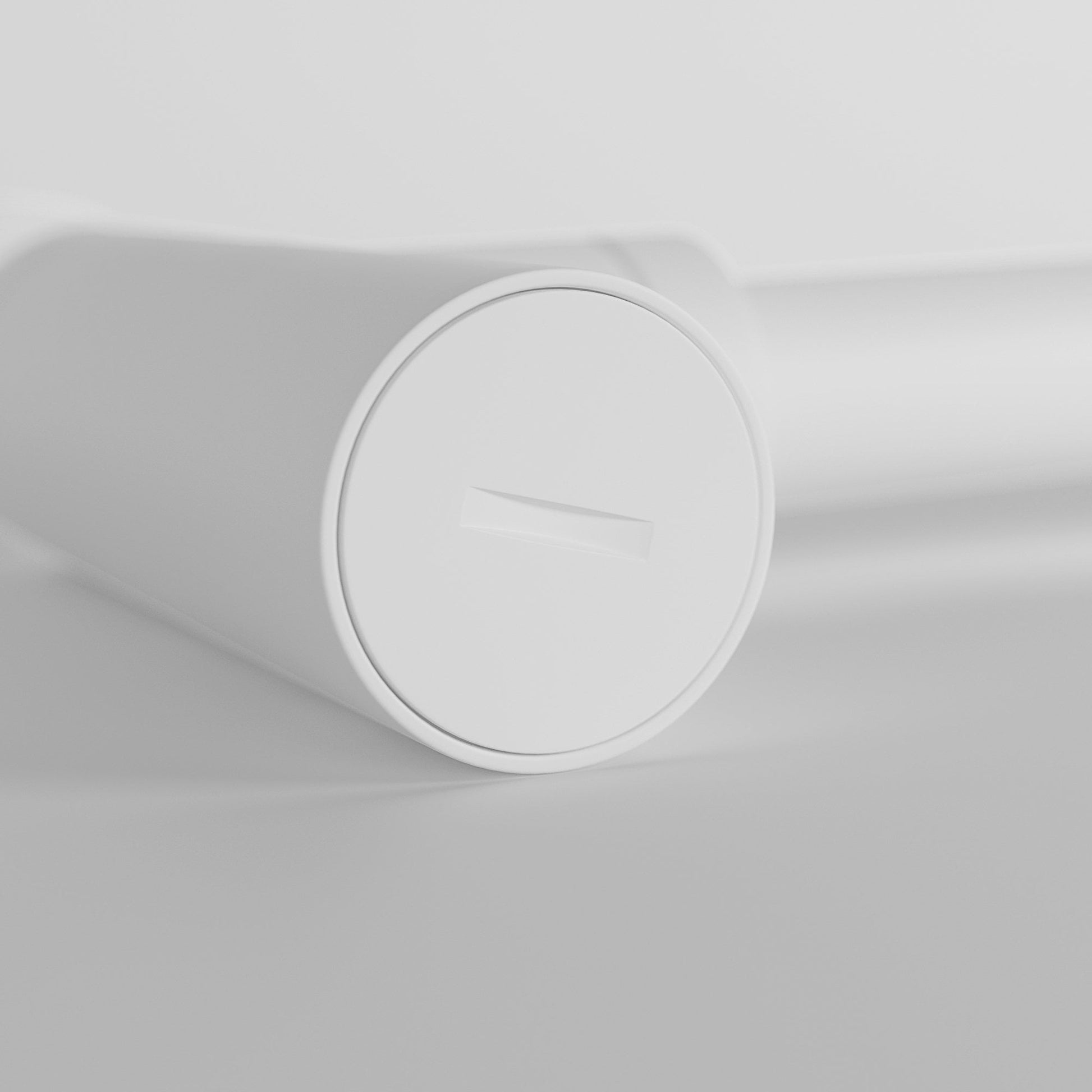 Luxe Silk Matte White Round Bottle Trap