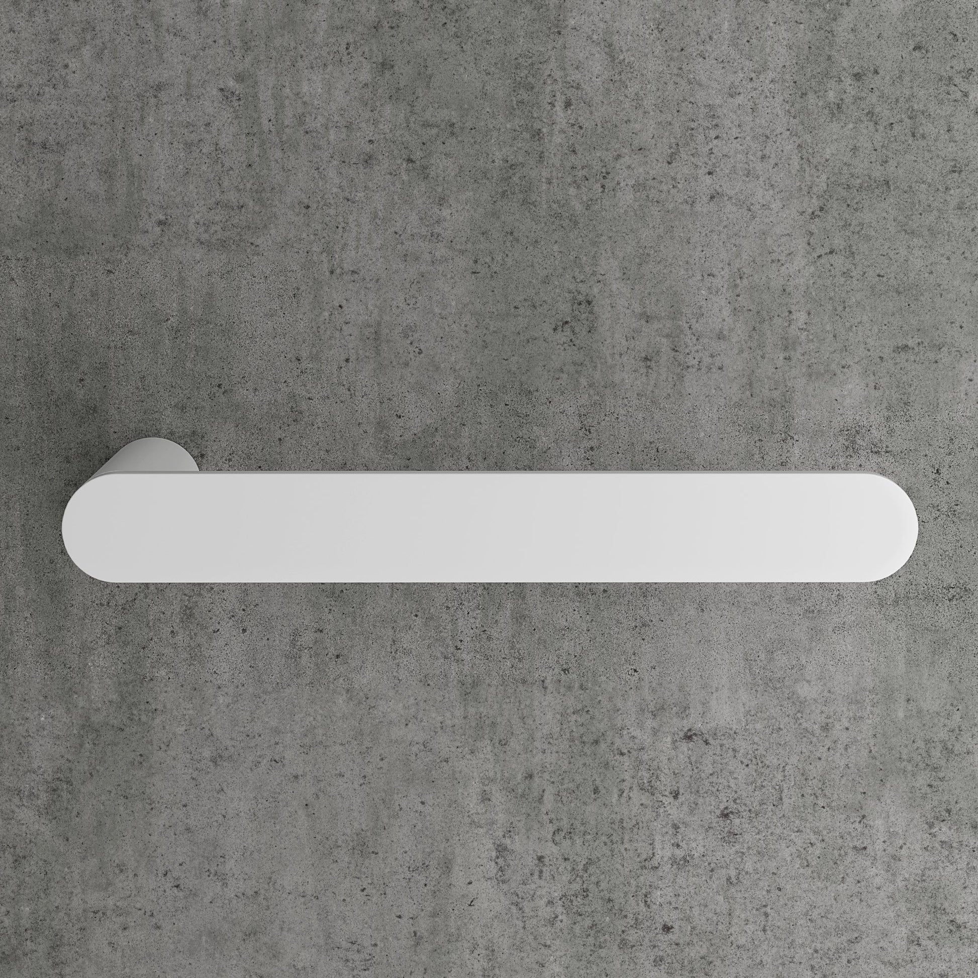 Luxe Silk Matte White Towel Bar 220mm