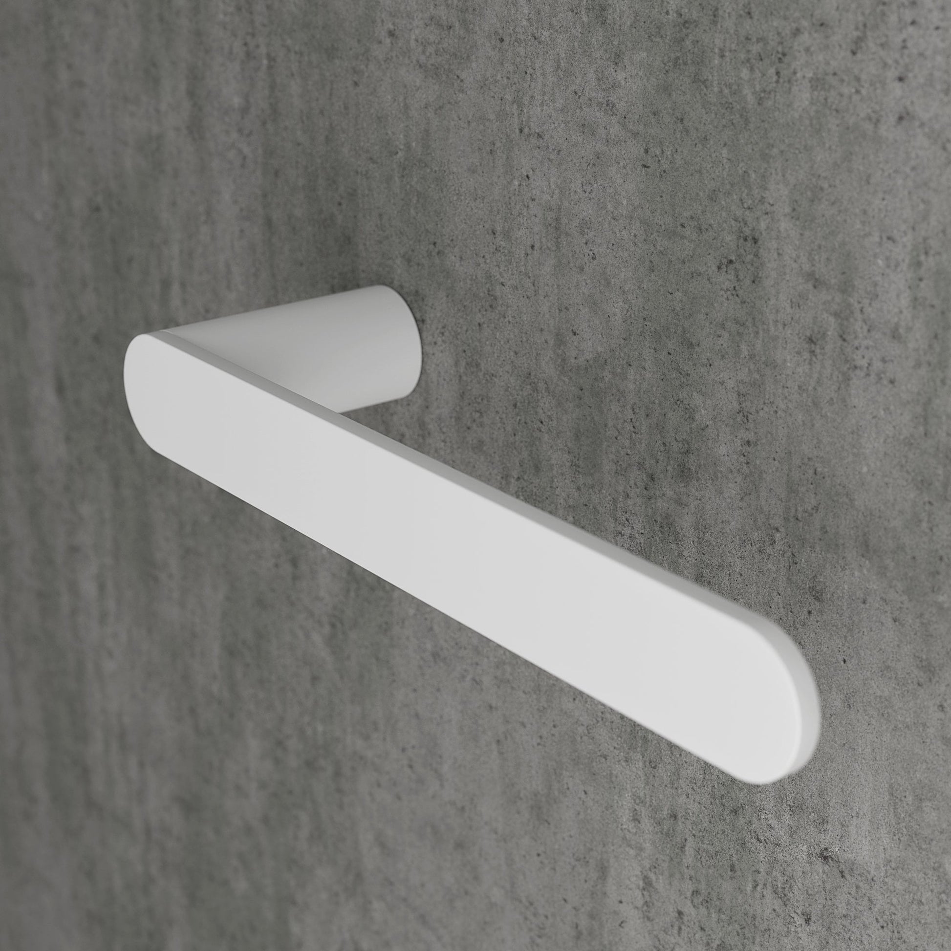Luxe Silk Matte White Towel Bar 220mm