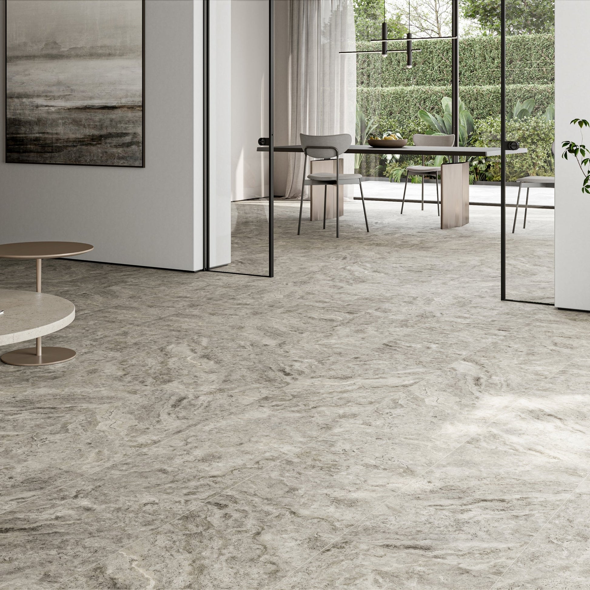 Manzoni Light Taupe Travertine Porcelain Wall or Floor Tile 1200 x 600mm