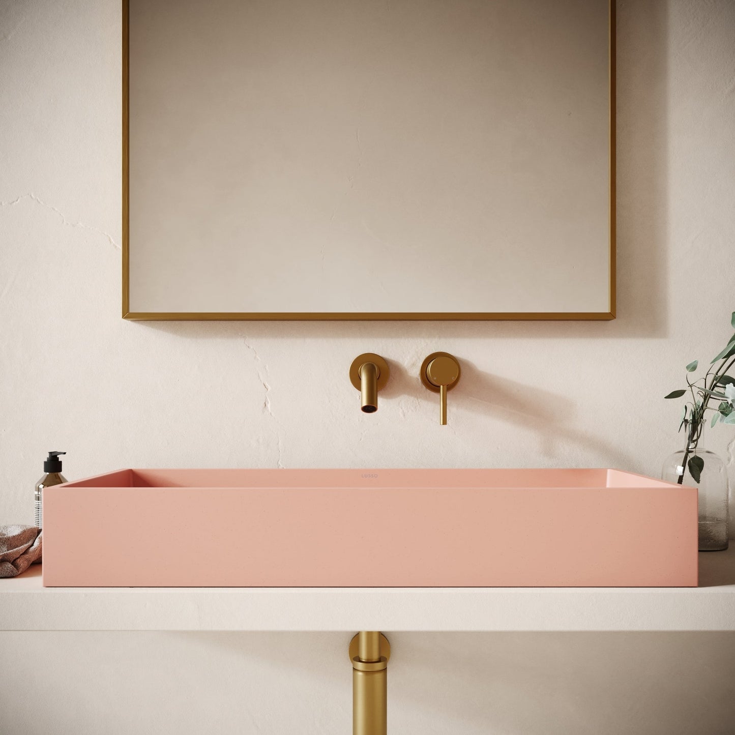 Mattoni Blush Concrete Countertop Basin 800mm