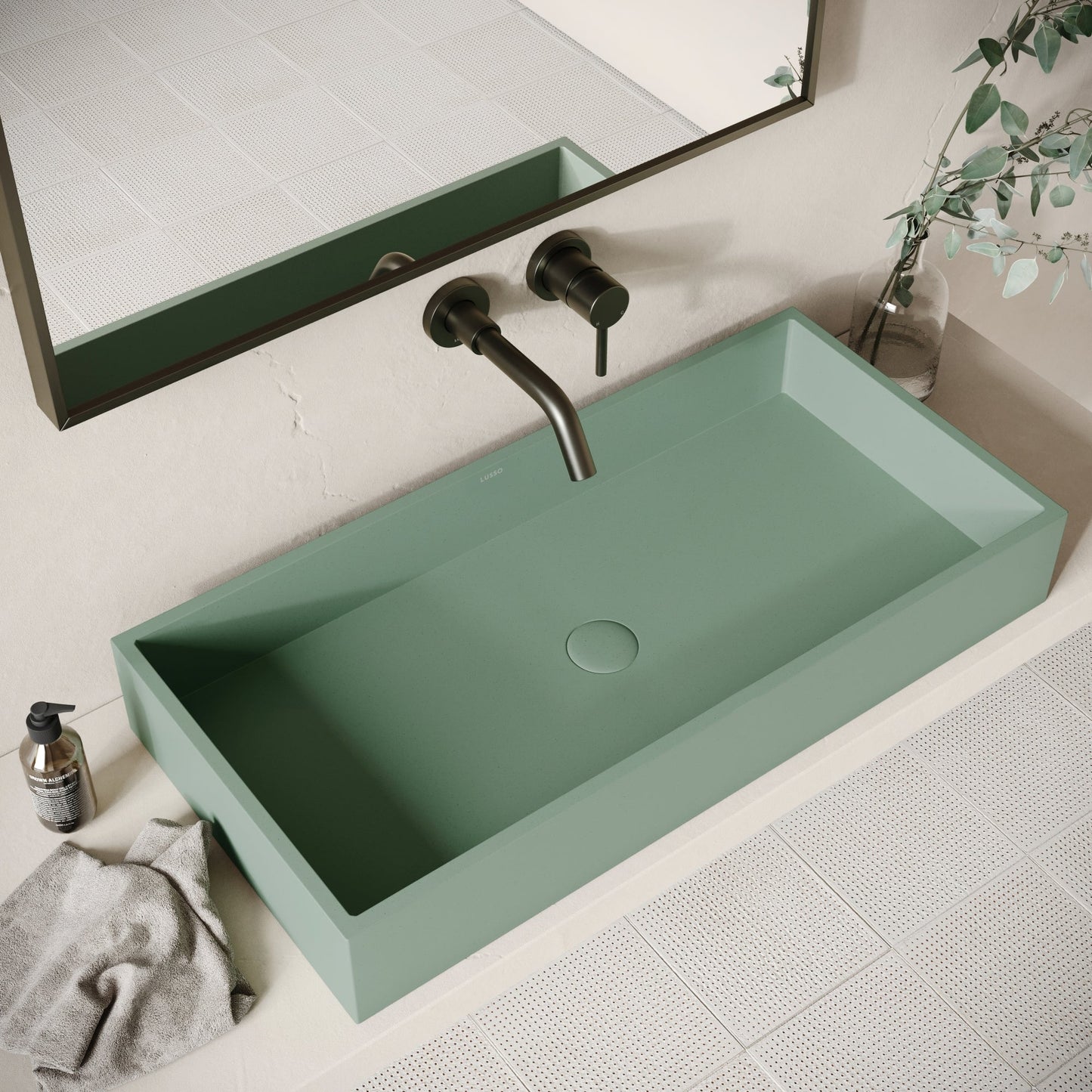 Mattoni Seafoam Concrete Countertop Basin 800mm