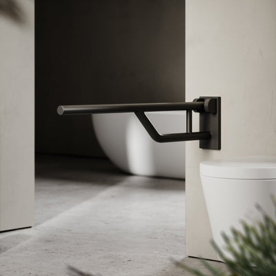 Mayfair Matte Black Hinged Support Rail 800mm
