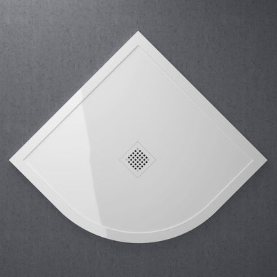 Modern Quadrant Stone Low Profile Polished Shower Tray