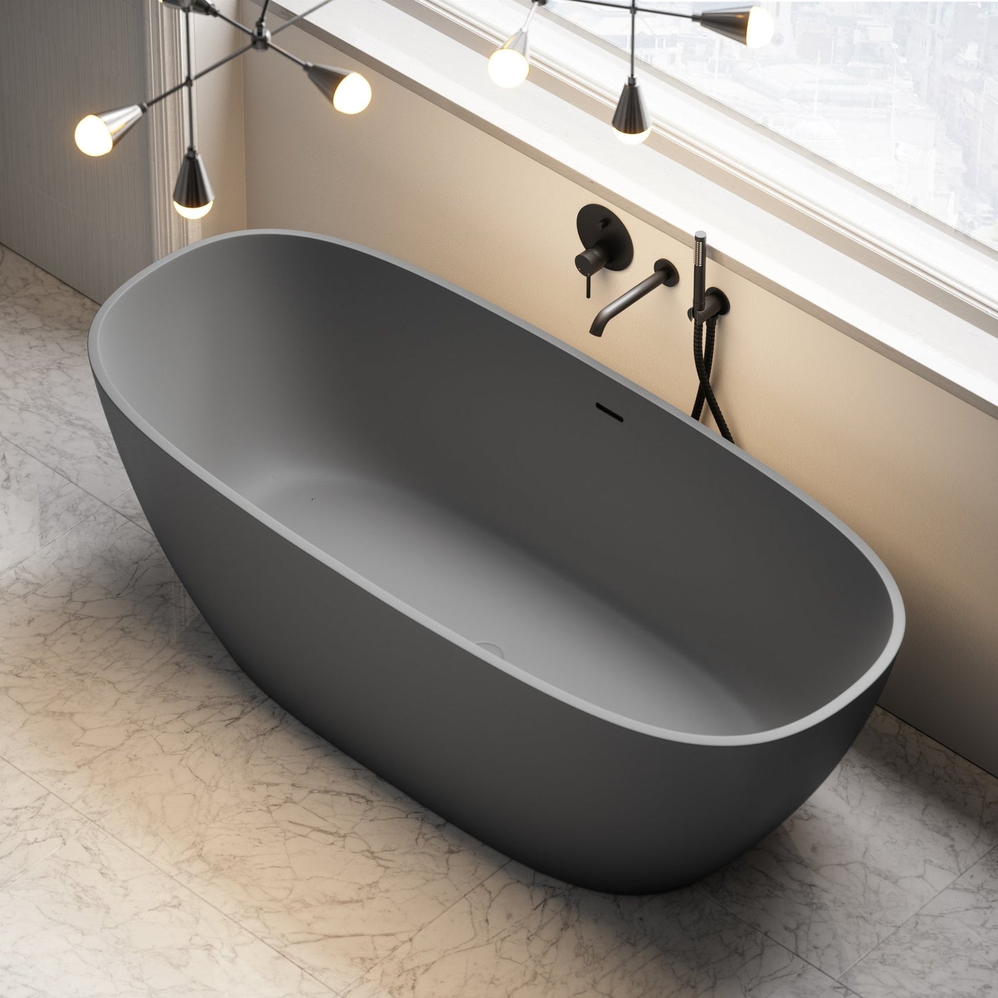 Monaco Clay Freestanding Stone Bath 1700mm