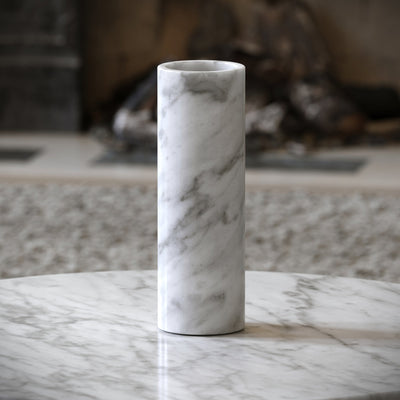 Moretti Carrara Marble Tall Vase