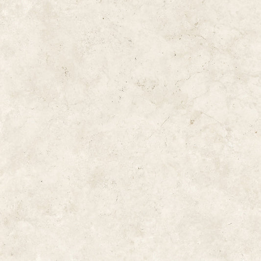 Navona Bianco Ivory Limestone Porcelain Wall or Floor Tile 600 x 600mm