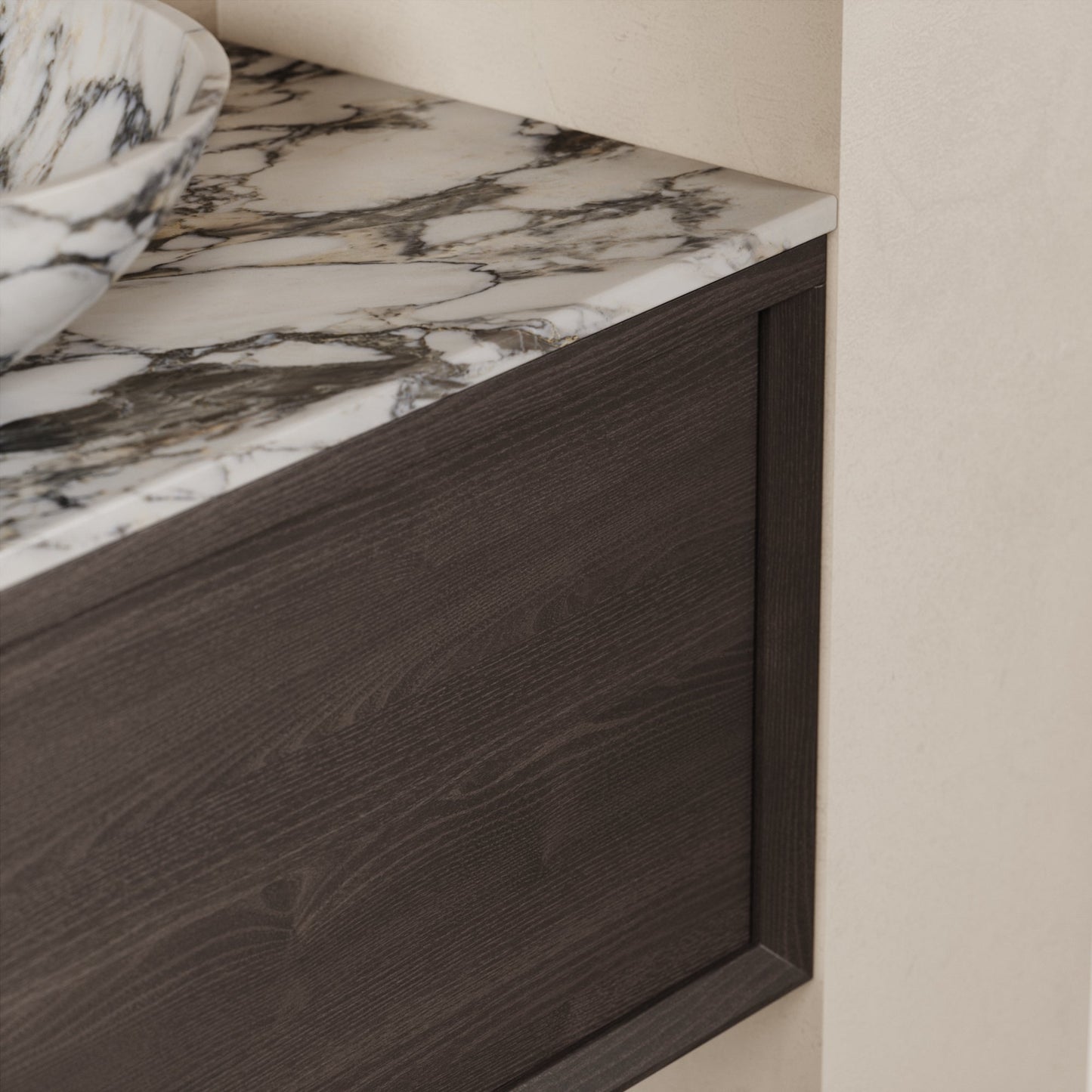 Palermo Grey Oak Vanity Unit 1000mm