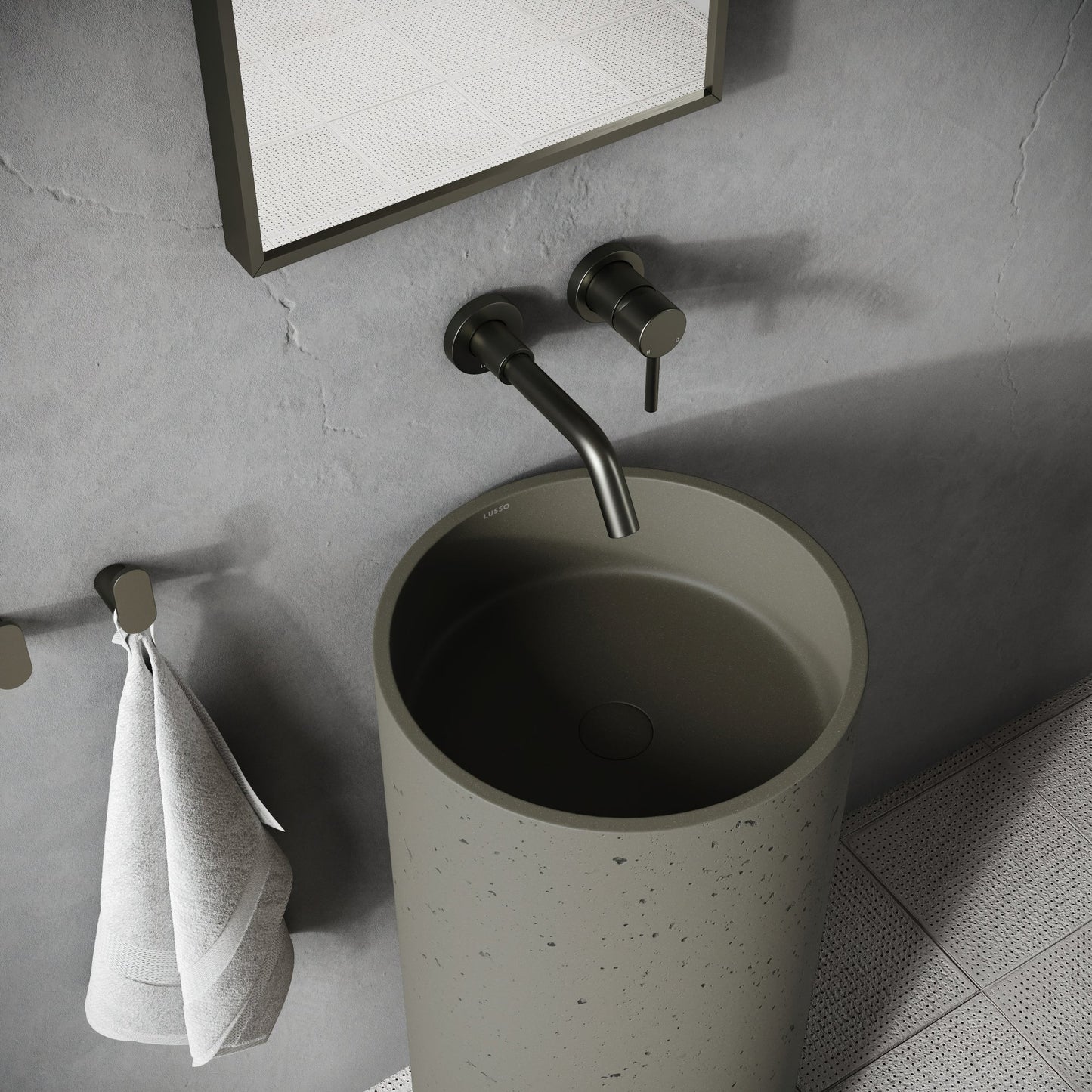 Penzance Concrete Freestanding Basin 400mm