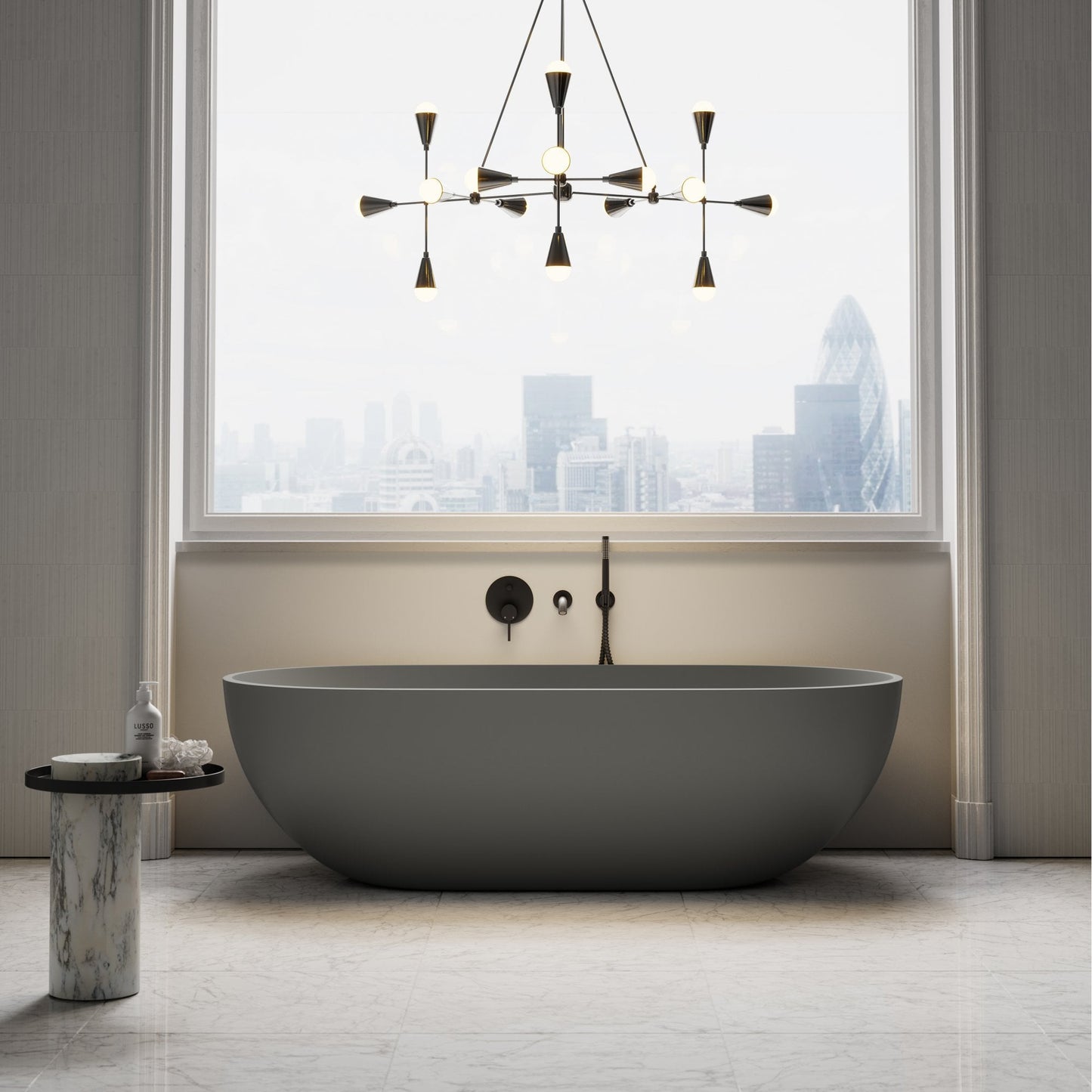 Picasso Clay Freestanding Stone Bath 1780mm