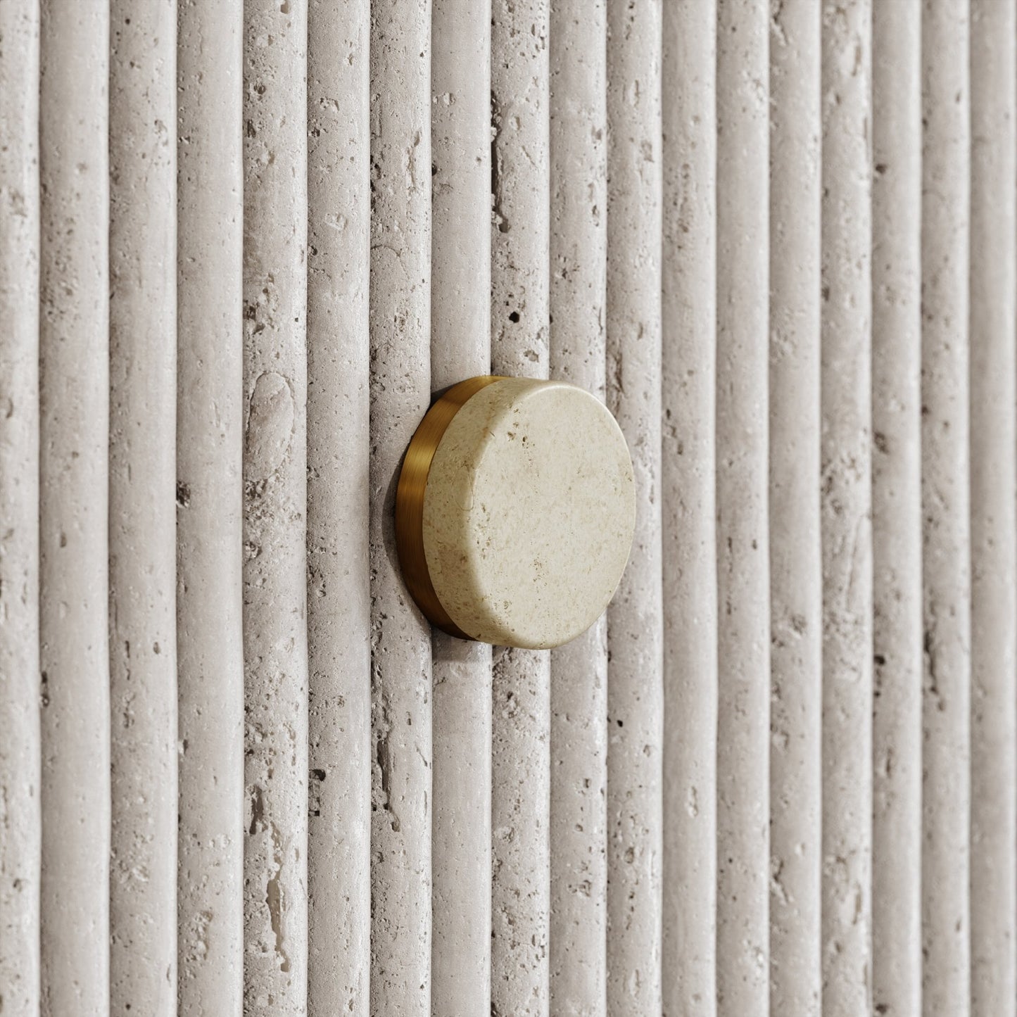 Porto Shower System (Brushed Gold & Crema Marfil Marble)