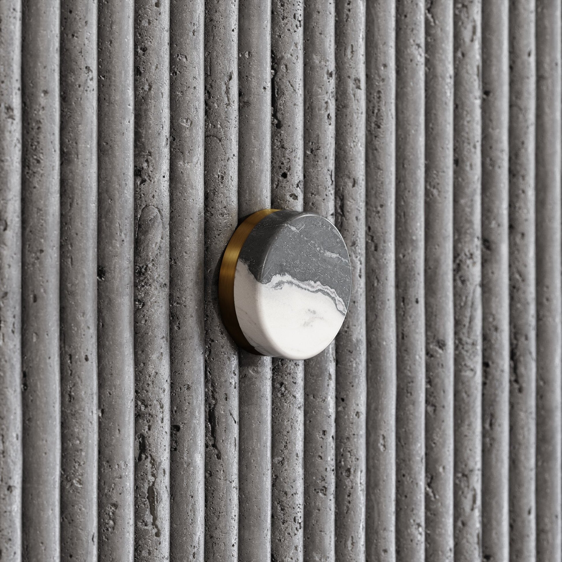 Porto Shower System (Brushed Gold & Panda Marble)