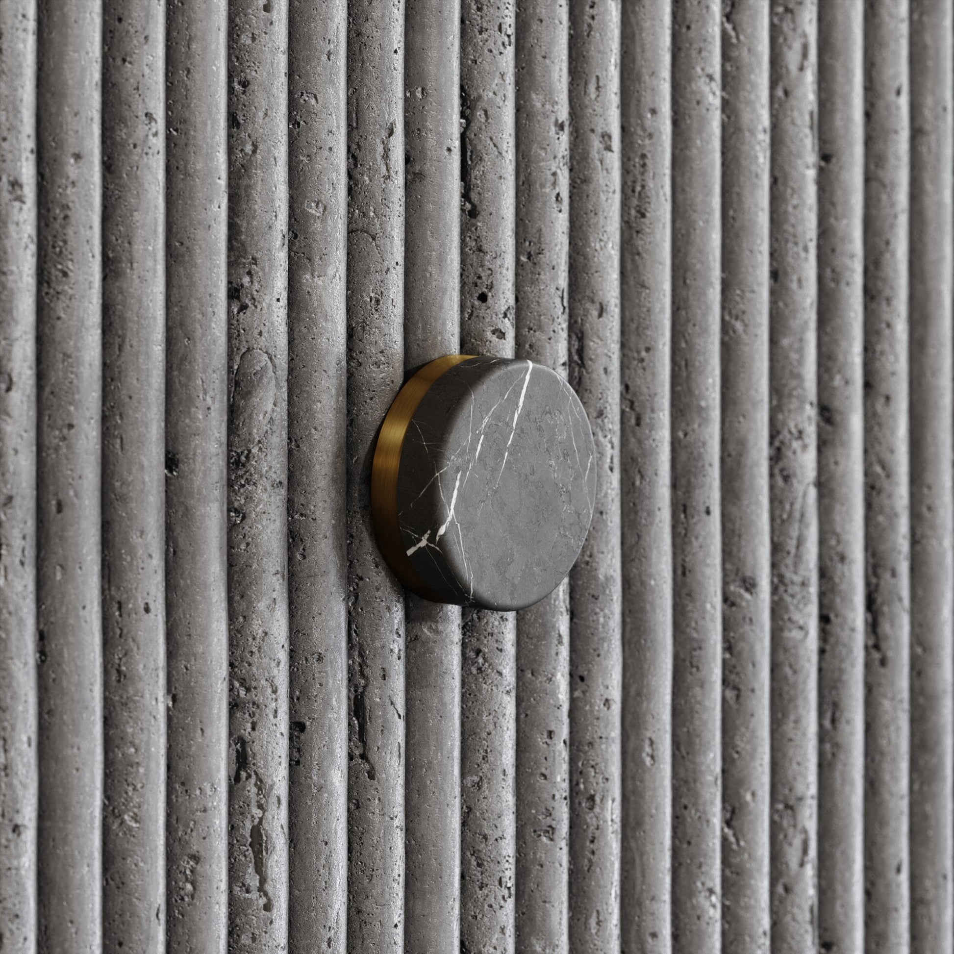 Porto Shower System (Brushed Gold & Pietra Grey Marble)