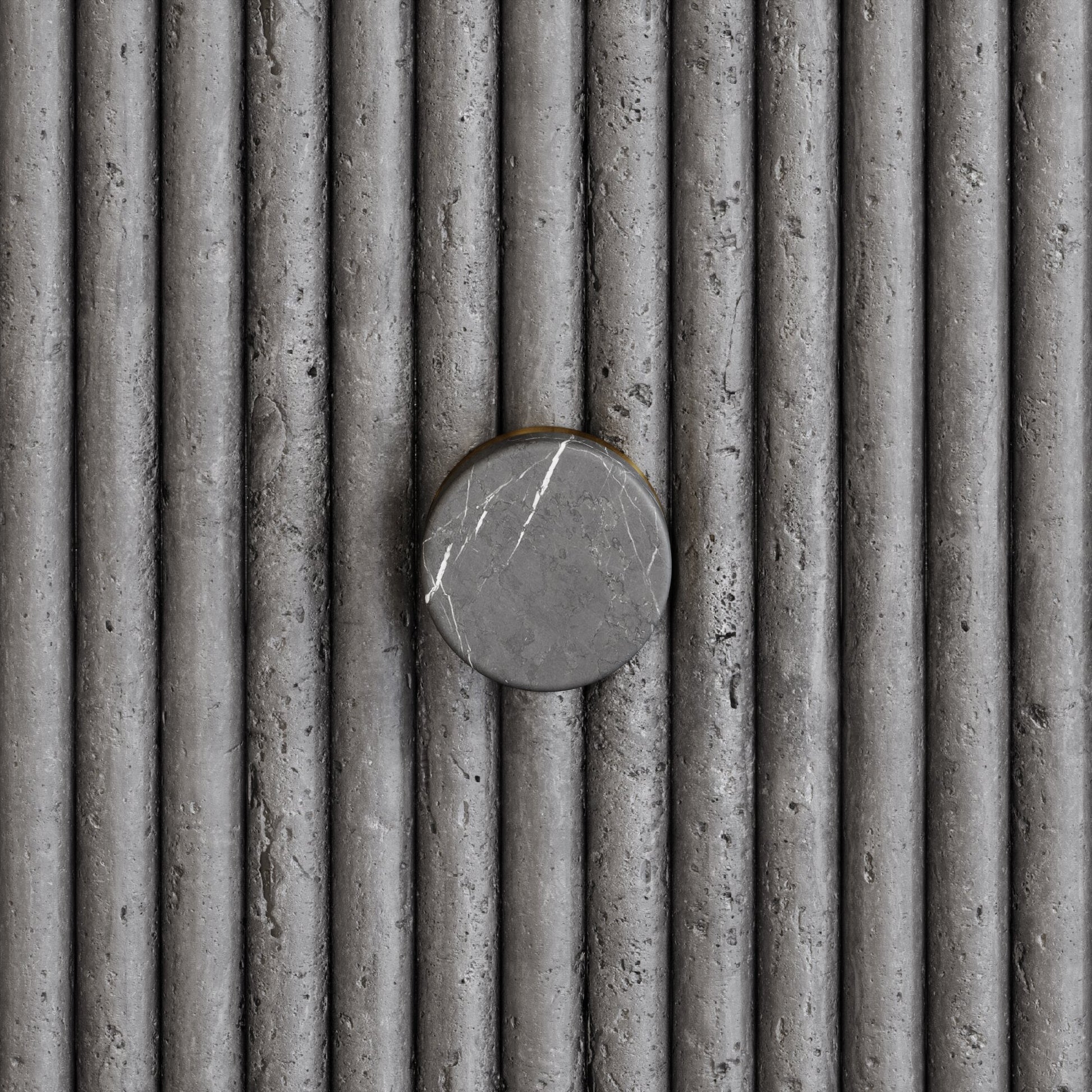 Porto Shower System (Brushed Gold & Pietra Grey Marble)