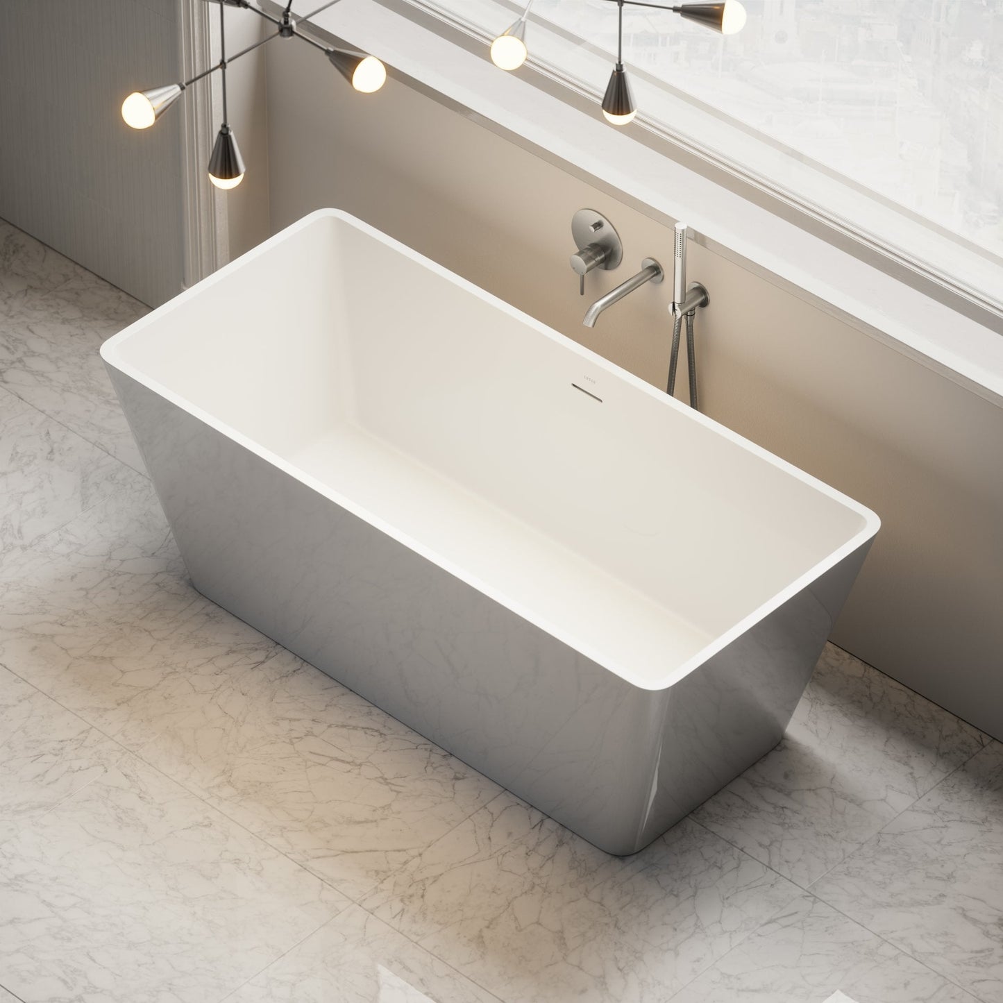 Quadrato Freestanding Stone Bath 1500mm
